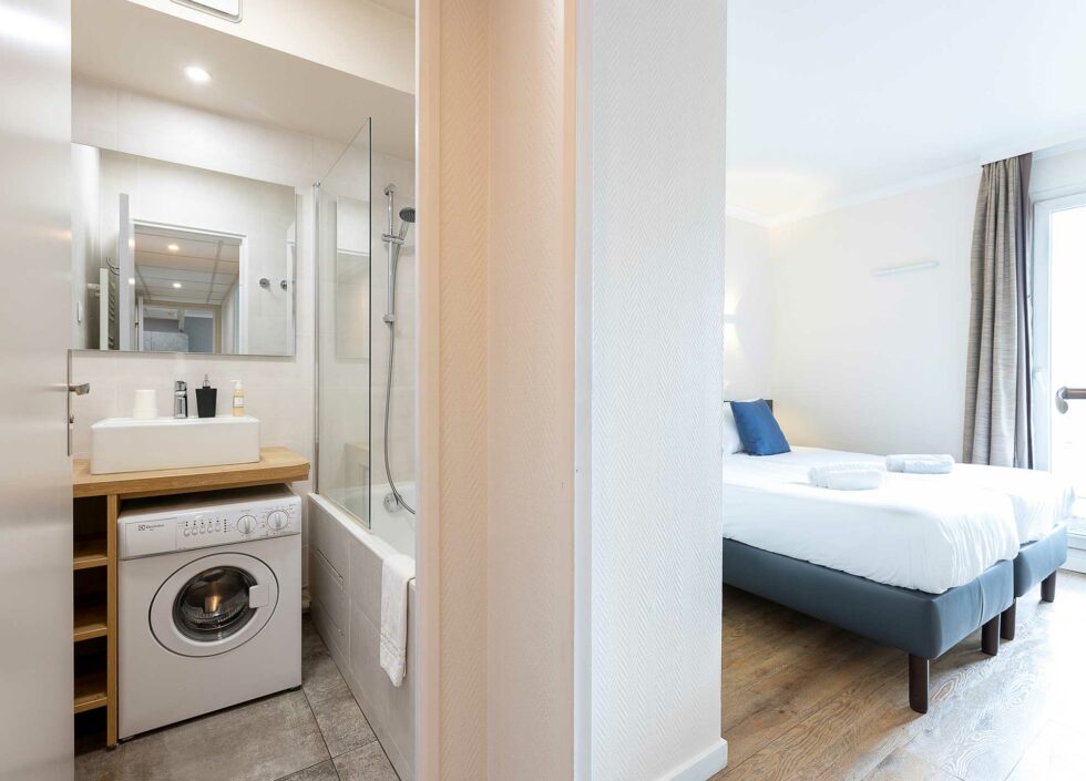 Appartement 2 chambres - chambre & salle de bain